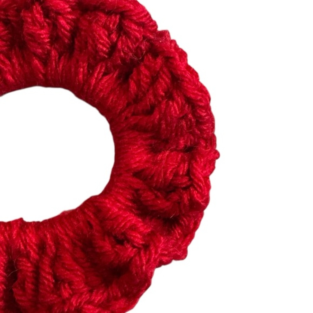Vibrant Red Hair Scrunchie